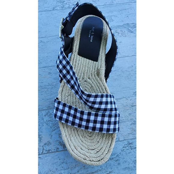 rag & bone Fabric Upper Sandals | Mercari rag & bone Megan Gingham Platform‎ Sandal Size 39